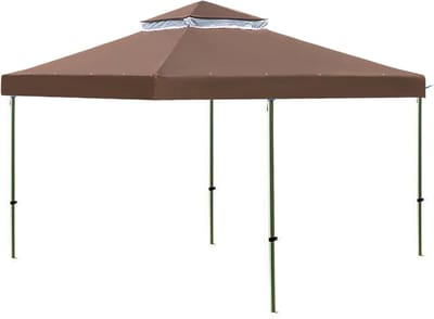 Gazebo Dak - Overkapping Vervanging - Buiten Leven - Waterdicht Hardtop - 3x3 Meter