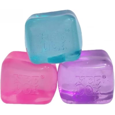 4 Pièces Needoh Nice Ice Baby Glaçon Jouet à Écraser Super Solide Soulagement du Stress Jouet à Presser Jouet Sensoriel Fidget Pour Adultes Enfants blue