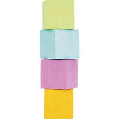 Magnetoplan Design Magnet Wood Cube, vierkant, hechtkracht 4 kg, B 20 x D 20 x H 20 mm, diverse kleuren, FSC®-hout, 4 stuks