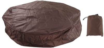 Dailygoods- Hot Tub Cover - Ronde Jubbelhoes - Waterdicht - Stof- en Zonwerend - Windbestendig - 190 Zilver Polyester Taffeta - Inclusief Opbergtas - Badkuiphoes