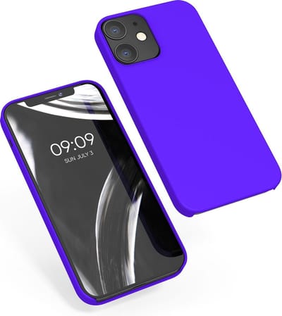 kwmobile telefoonhoesje geschikt voor Apple iPhone 12 / iPhone 12 Pro - Hoesje met siliconen coating - Smartphone case in Baltisch blauw