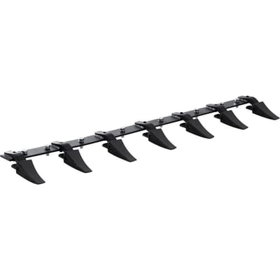 Barre à dents de godet, 60'', Barre à 7 dents pour godet de tracteur robuste pour chargeur, tracteur, chargeuse compacte, Capacité de charge 4560 lbs, Conception boulonnée, pour