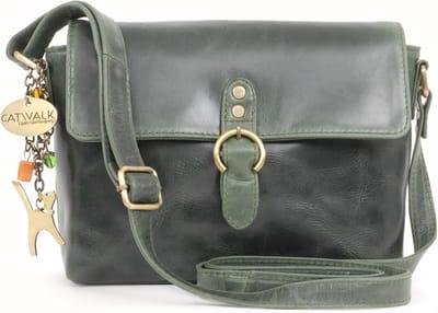 Leren Schoudertas - Dames Handtas - Dagelijks Gebruik - Verstelbare Band - 18 x 23 x 7.5 cm - Bruin