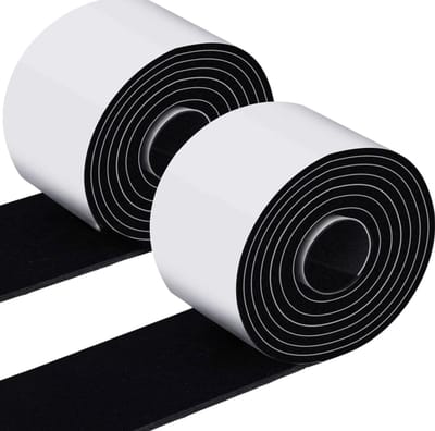 Zelfklevende meubelvilt tape 100 cm x 5 cm – polyester viltstrip rol, harde vloer- en oppervlakbeschermer, zwarte glijbescherming, meubelbeschermers, DIY viltstrips en schuifpadtape
