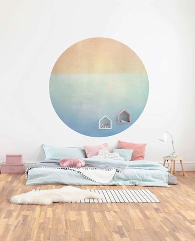 Fotobehang - Balance 125x125cm - Rond - Vliesbehang - Zelfklevend