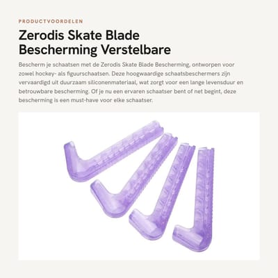 Dailygoods- Schaatsbescherming - Schaatsbeschermers Noren - Schaatsbeschermers Kunstschaatsen - Schaatsbeschermers IJshockey - Antislip - Verstelbaar