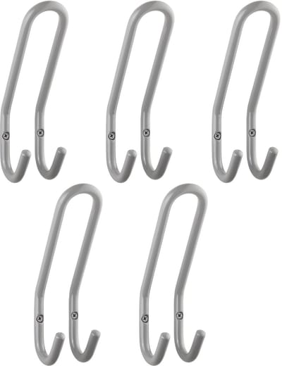 SOTECH 5 jashaken FARA 192 x 51 mm stalen grijze jashaak wandkapstok jashaak hanger