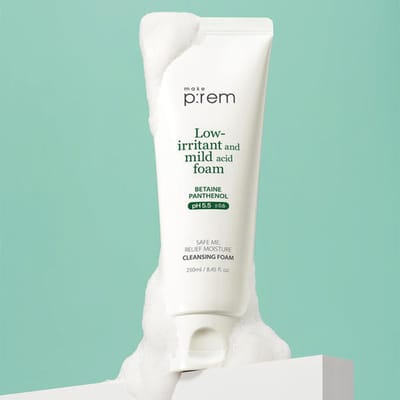 Maak P:REM Safe Me Relief Moisture Soothing Cleansing Foam 250ml white