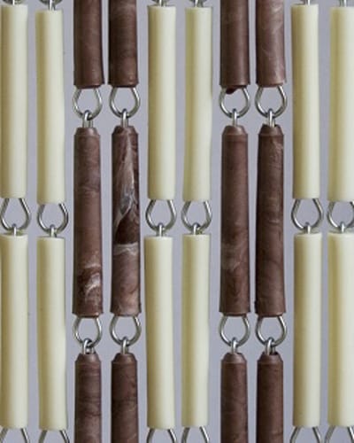 Vliegengordijn Hulzen Crème-Bruingevlamd - 90cm x 210cm