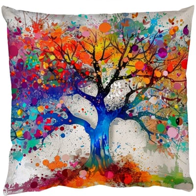 Sierkussens - Kussentjes Woonkamer - 50x50 cm - Levensboom - Natuur - Kleurrijk - Boom