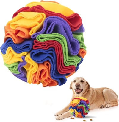 Famanu – Snuffelmat voor honden - interactief puzzelspeelgoed en voermat - stimuleert natuurlijk foerageergedrag - geschikt voor kleine en middelgrote honden