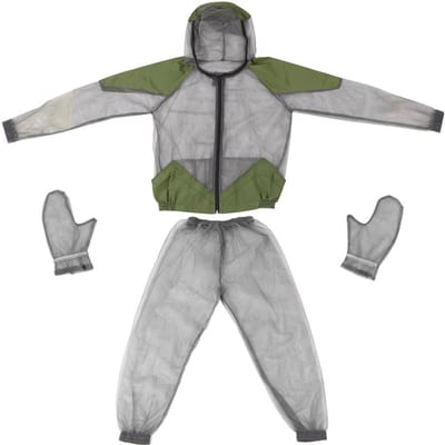 Costume anti-moustique d'extérieur, veste anti-insectes en maille à capuche, pour pêche, chasse, Camping, veste anti-insectes XXXL