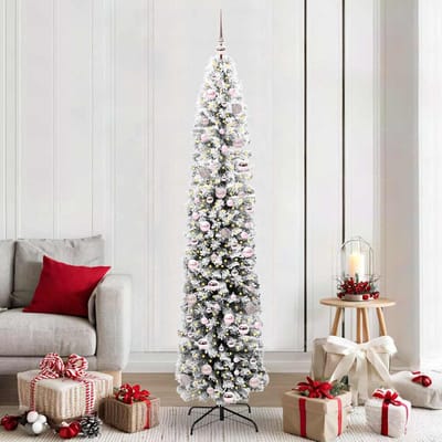 vidaXL - Kunstkerstboom - Groen - 210 - cm - PVC - en - Staal - en - Kunststof