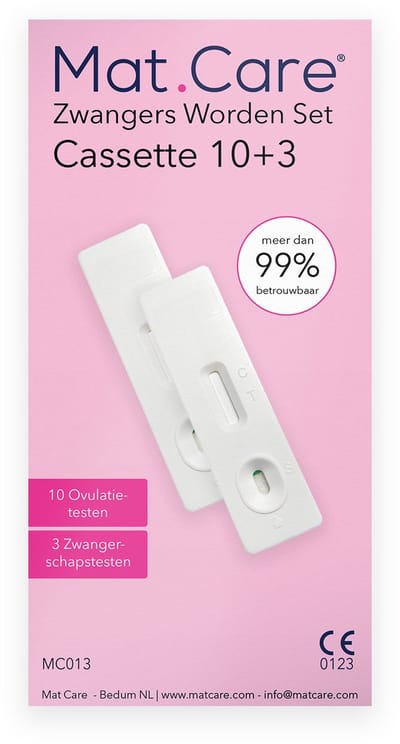 Mat Care Zwanger worden set Cassette 10 ovulatietesten + 2 zwangerschapstesten