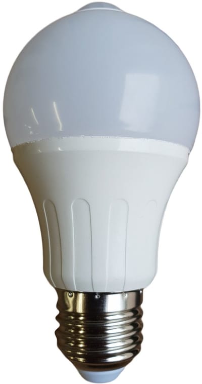 E27 LED lamp | gloeilamp A60 met IR bewegingssensor | 6W=50W | daglichtwit 6500K