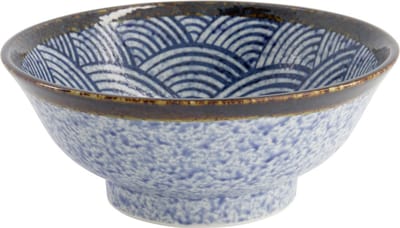 Tokyo Design Studio – Aisai Seigaiha – Ramenkom – 21x9cm 1300ml