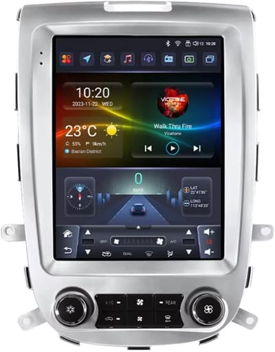 Autoradio met bluetooth - Carplay - Voor Hyundai Santa Fe 2 (2006-2012) - Geschikt voor Apple en Android - Stereo - Navigatie - Navigatiesysteem auto - 3GB 32GB