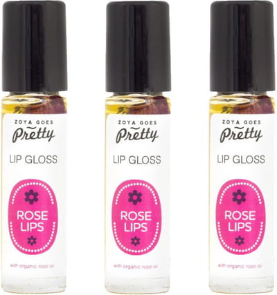 Zoya Goes Pretty - Lip Gloss Rose Lips - 3 pak