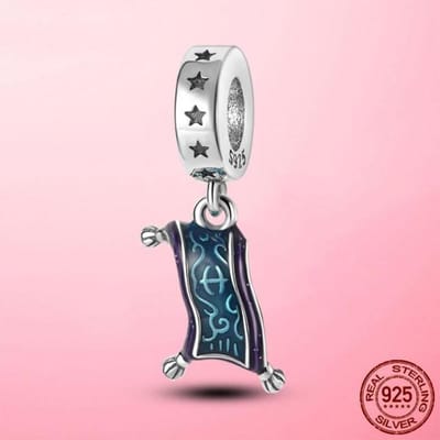 Glamour – théière crâne de sorcière en argent 925, pendentif Jack, perles pour Bracelet Panjia Original, collier, bijoux cadeau white