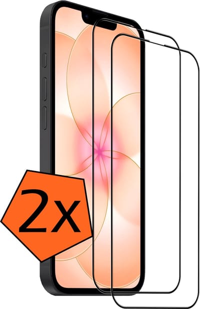 Screenprotector - 2 Stuks - Geschikt voor Apple iPhone 17e - Full Cover - Gehard Glas - Beschermglas - Tempered Glass - Screen Protector