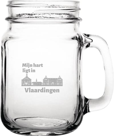 Gegraveerde Drinkglas 45cl Vlaardingen