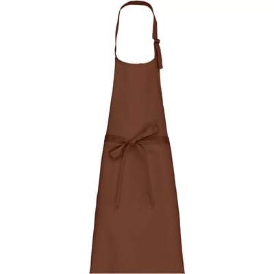 Schort/Tuniek/Werkblouse Unisex One Size Kariban Cacao 35% Katoen, 65% Polyester
