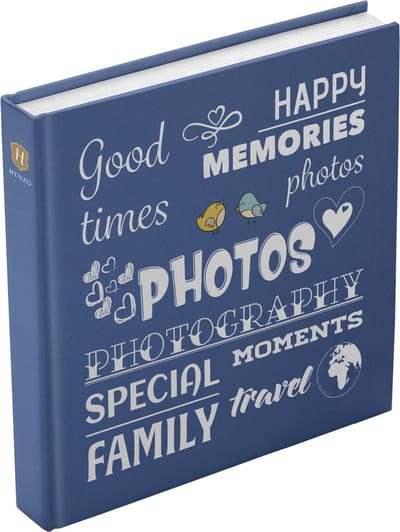Fotoalbum - Henzo - Fantasy Wording - 400 foto's - Blauw