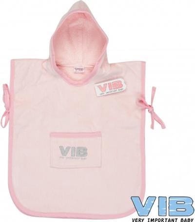 VIB® - Poncho voor kinderen Katoen - VIB (Roze) - Babykleertjes - Baby cadeau - zwangerschap aankondiging - geboorte cadeau