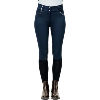 Dames mi-hoge taille full grip rijbroek Horseware Newmarket