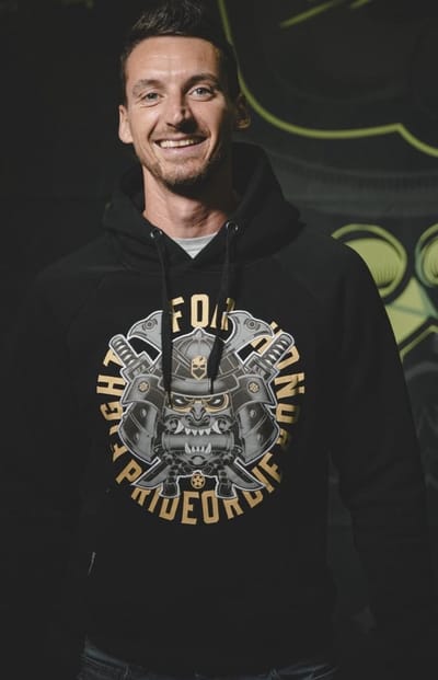 Hoodie PRiDEorDiE Fight for Honor Zwart - XXXL