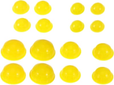 Cupping Cups - Massage Zuignappen - Lichaamsmassage - Ergonomische Structuur - 12 Stuks - Geel