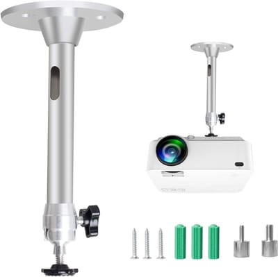 Projectorhouder - Beugel Montagebeugel - Thuisbioscoop Inrichten - Universele Montage - 175 mm - Zilver
