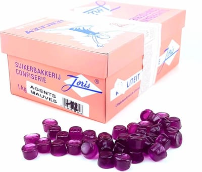 Joris Agents Mauves - paarse snoep met violetsmaak - 1kg