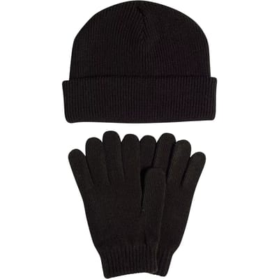 adidas Sportswear Handschoenen + Beanie Set - Unisex - Zwart- Volwassenen (M/L)