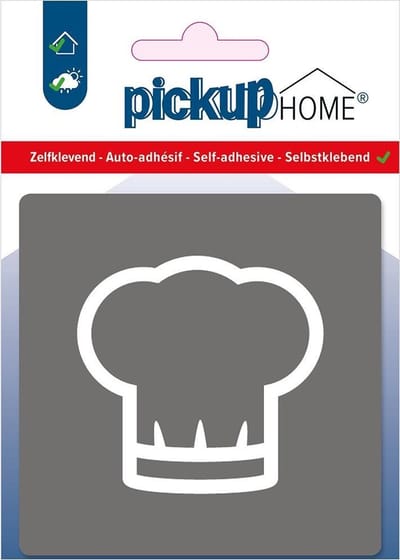Pickup Keuken grijs - 90x90 mm Pictogram Route Acryl
