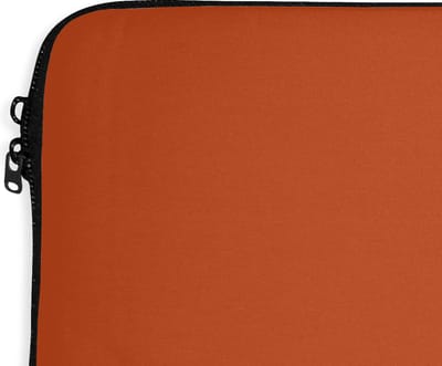 Laptophoes 13 inch - Sienna - Aarde - Kleuren - Effen - Laptop sleeve - Binnenmaat 32x22,5 cm - Zwarte achterkant - Back to school spullen - Schoolspullen jongens en meisjes middelbare school - Macbook air hoes - Chromebook sleeve