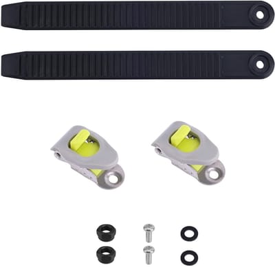 JHUBERS- Snowboard Strap Duurzaam - 2 Stuks - Nylon/Metaal - Hoge Elastische Binding - Inclusief Gespen - Afmetingen 20x2,2cm