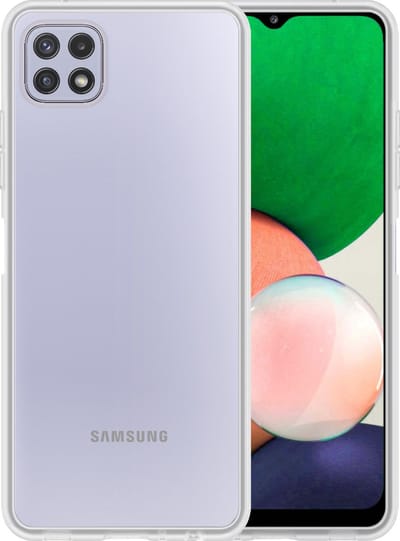 Hoesje - Geschikt voor Samsung Galaxy M22 - Sterk & Shockproof - Hoes Cover - Siliconen Case - Telefoonhoesjes - Transparant