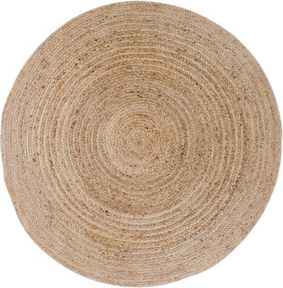 Artichok Milou Rond Vloerkleed - Jute - Gevlochten - Kleed voor Woonkamer en Slaapkamer - Boho - Scan dinavisch - Naturel - Ø 150 cm