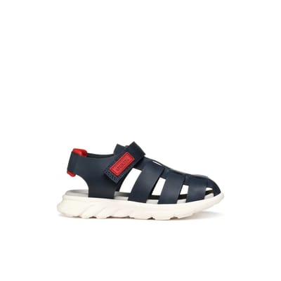 GEOX SANDAL AIRADYUM JONGENS Sandalen - MARINEBLAUW/ROOD - Maat 30