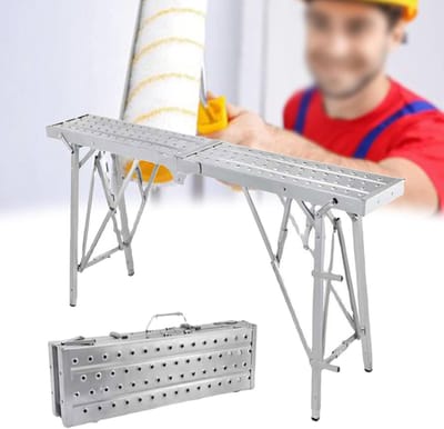 Werkplatform Steiger - Vouwsteigers Trapladder - Huis en Tuin - Verstelbare Hoogte - 160 cm