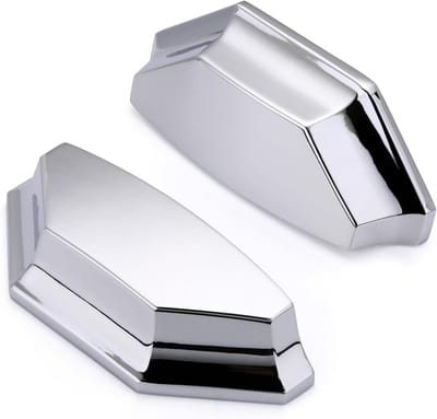 4 Stuks Retro Schelp Handgrepen voor Meubels, Keuken Kast Deur Handvatten 64mm (Chroom) - Perfect voor Renovatie en Interieurdecoratie