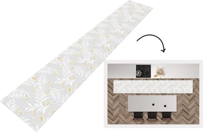 Keukenloper - Loper keuken - Libelle - Patronen - Goud - 300x50 cm - Keukenloper vinyl