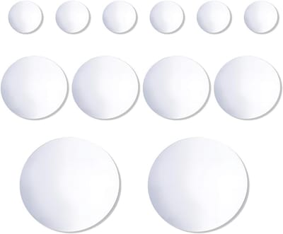 Ronde Acryl Spiegels in 3 Maten - Zelfklevende Spiegels voor Kaarsen, Tafelversiering en Bruiloften - Perfect voor Creatieve Projecten en Wanddecoratie, 10/20/30 cm