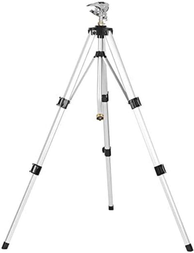 Verstelbare Heavy Duty Impact Sprinkler met Statief voor Tuin en Gazons tot 70 ft Diameter
