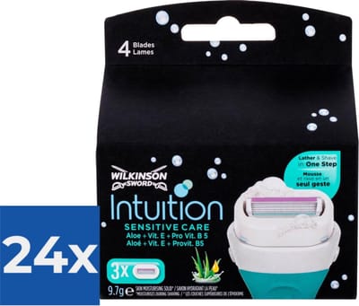 Wilkinson Intuition Sensitive Care Scheermesjes - 3 stuks  Single Item - Voordeelverpakking 24 stuks