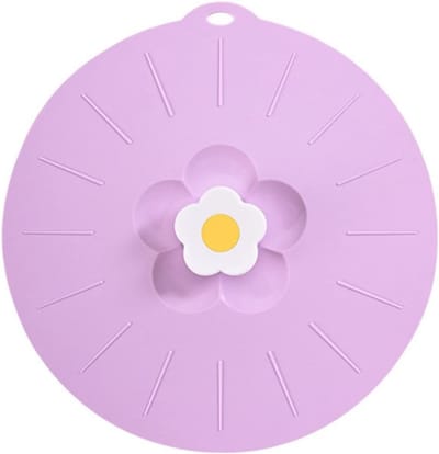 Florale Siliconen Deksel voor Voedselopslag en Koken, Luchtdichte Deksel voor Schalen en Potten, Ideaal voor Versheid en Bewaring van Eten