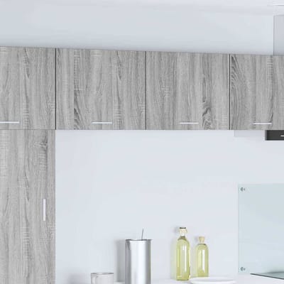 vidaXL - Hangkast - Grijs - Sonoma - en - Wit - 50 - x - 31 - x - 40 - cm - Bewerkt - hout