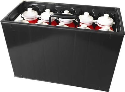 Sportec bidonkrat voor 10 bidons 40 x 19 x 27 cm - Zwart (zonder bidons)