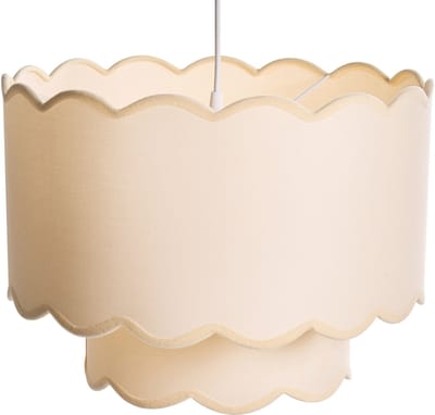 MECUMBURA - Hanglamp - Wit/Beige - Polyester
